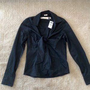 NWT Old Navy Black Button Up blouse